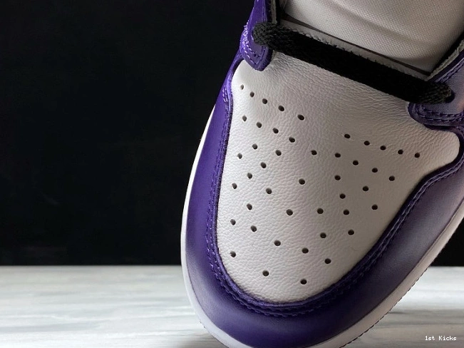 1st Kicks OG Jordan High 555088-500 Purple Court Air 1 0704